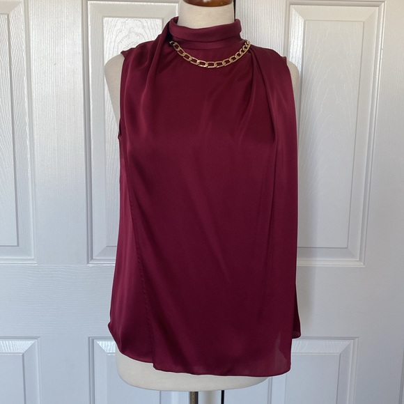 Reiss Freya Chain Detail Sleeveless Top Size - Picture 3 of 14